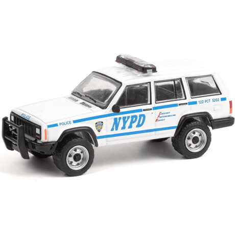 Greenlight 1997 Jeep Cherokee NYPD - 1:64 Scale - Phillips Hobbies