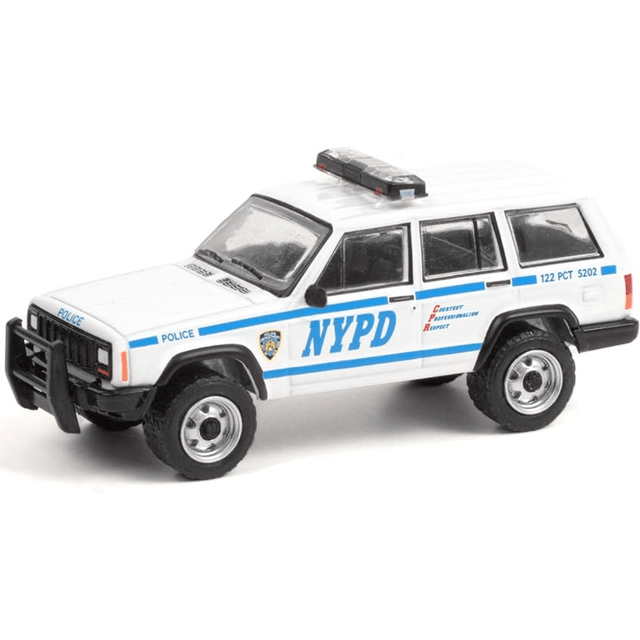 Greenlight 1997 Jeep Cherokee NYPD - 1:64 Scale - Phillips Hobbies
