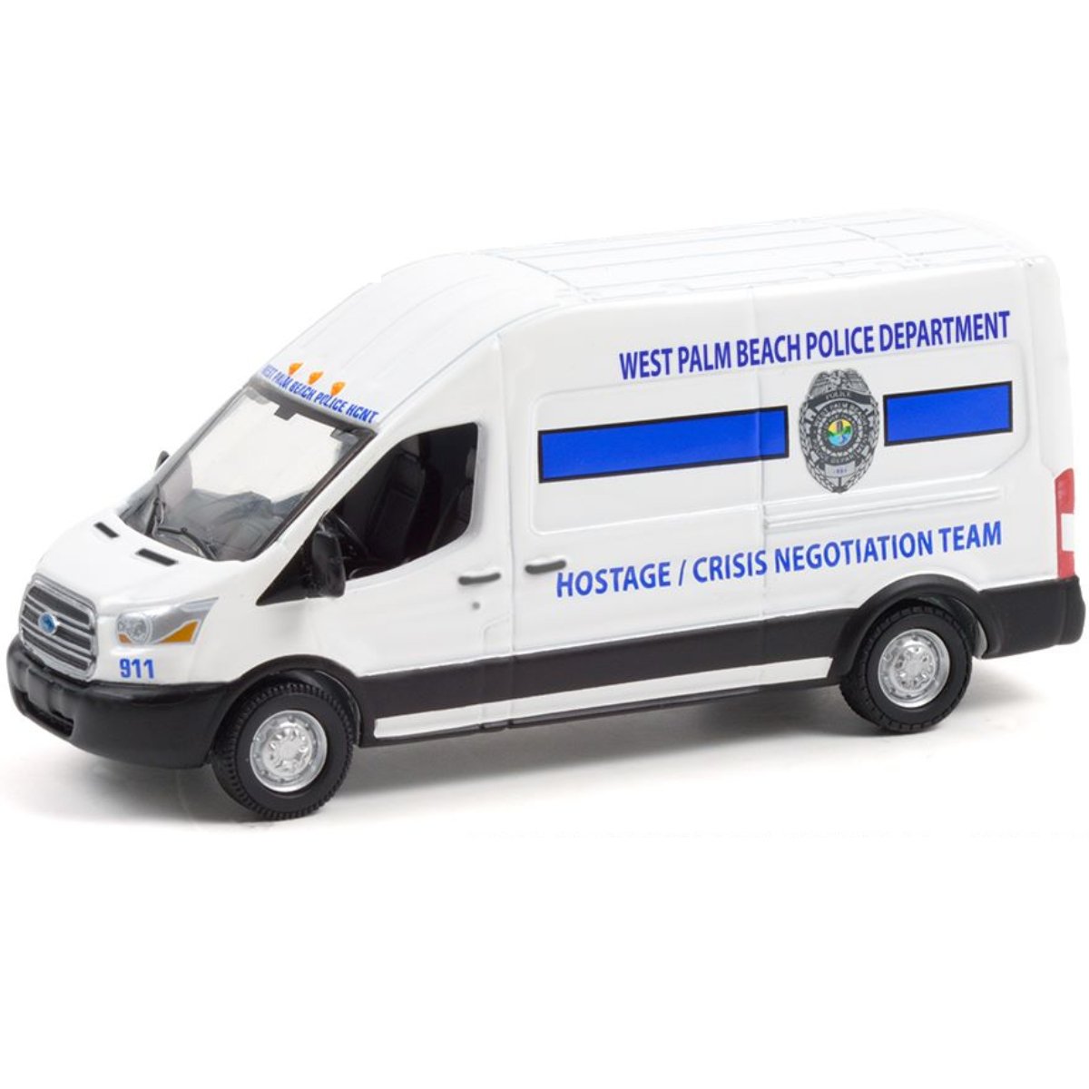 Greenlight 2020 Ford Transit West Palm Beach Police - 1:64 Scale - Phillips Hobbies