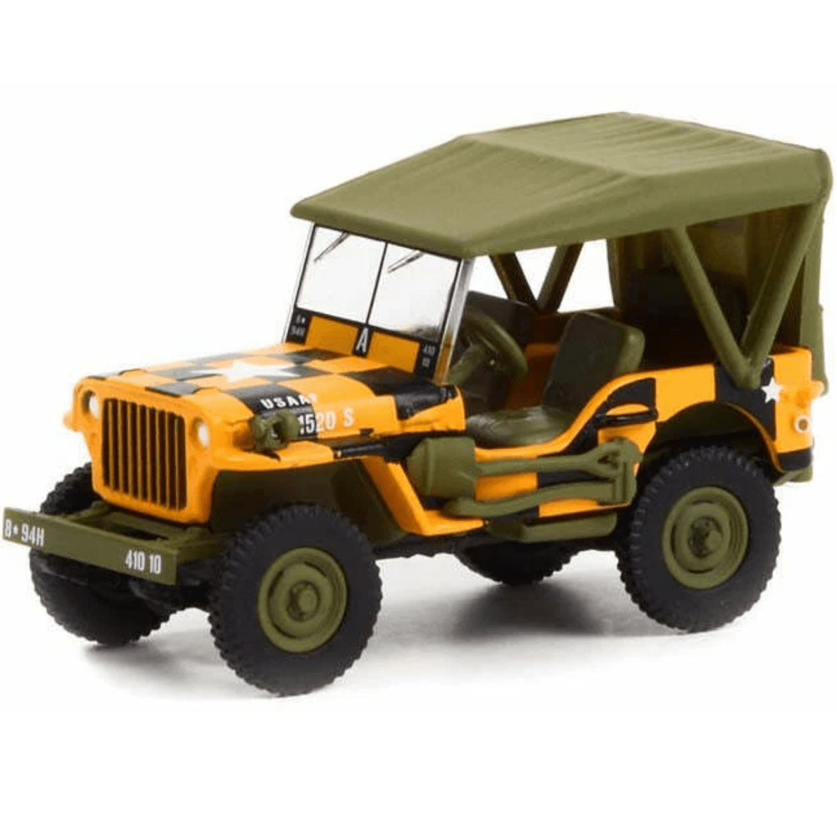Greenlight 61010 - D 1943 Willys MB Jeep US Army Follow Me Jeep - 1:64 Scale Model - Phillips Hobbies