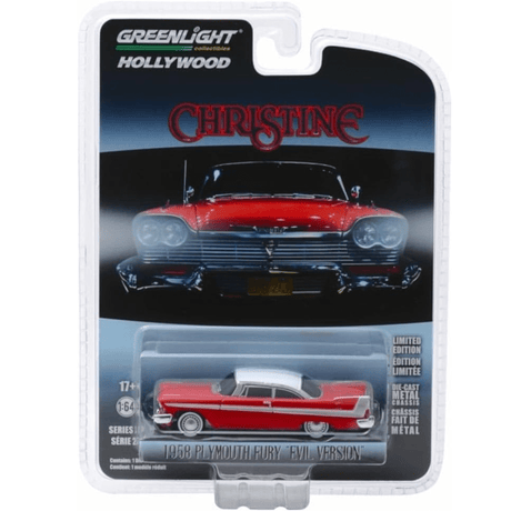 Greenlight Plymouth Fury Evil Christine Version 1983 Film - 1:64 Scale - Phillips Hobbies