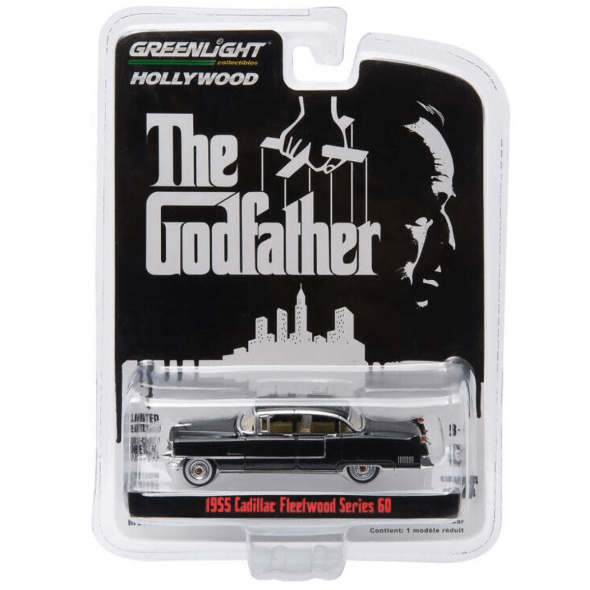 Greenlight The Godfather (1972 Movie) 1955 Cadillac Fleetwood Series 6 - 1:64 Scale - Phillips Hobbies