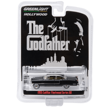 Greenlight The Godfather (1972 Movie) 1955 Cadillac Fleetwood Series 6 - 1:64 Scale - Phillips Hobbies