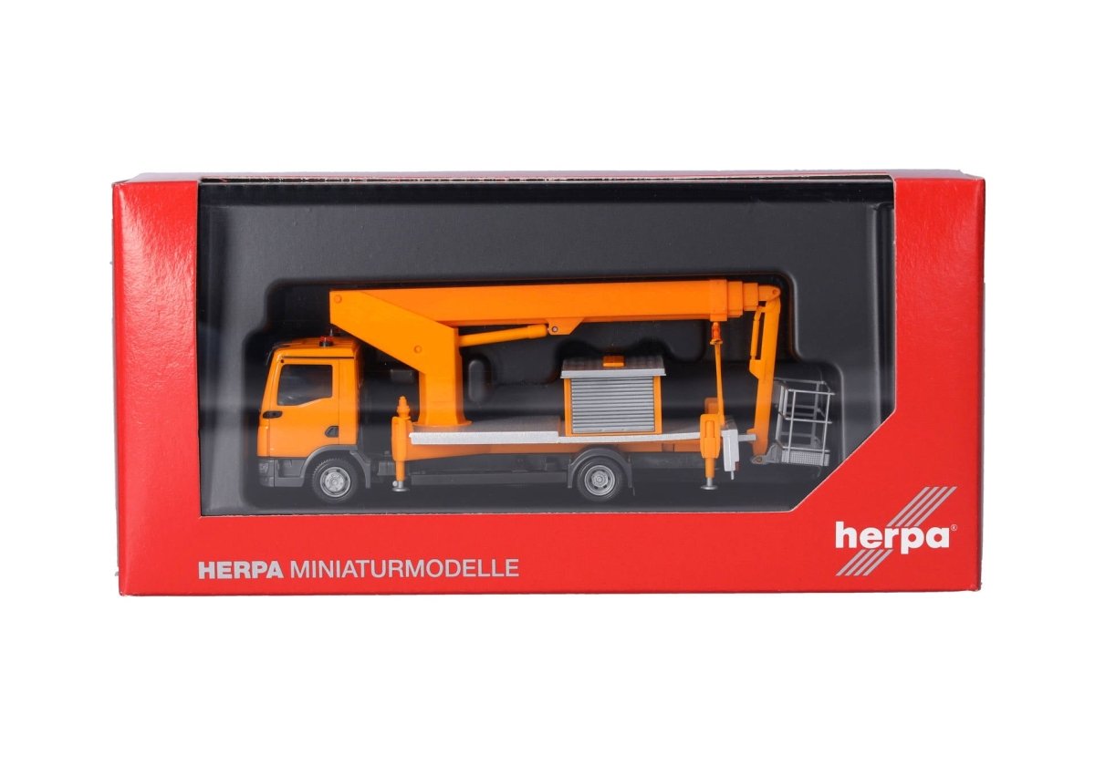 Herpa MAN TGL CC Aerial Lift TK310, Municipal Orange - 1:87 Scale - Phillips Hobbies