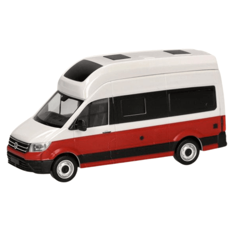 Herpa Volkswagen (VW) Crafter Grand California, Candywhite Cherry Red - 1:87 Scale - Phillips Hobbies