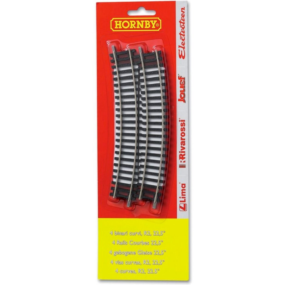 Hornby HT8301 R606 2nd Radius Curve x4 Blister Pack - Phillips Hobbies