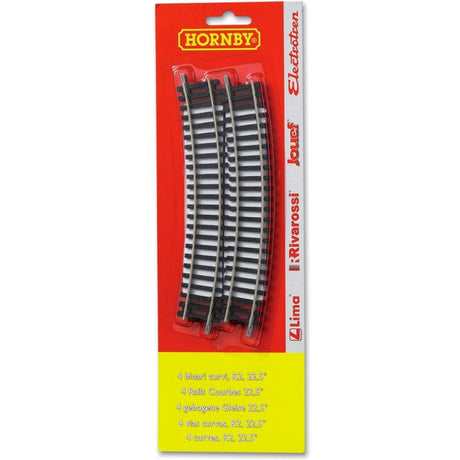 Hornby HT8301 R606 2nd Radius Curve x4 Blister Pack - Phillips Hobbies