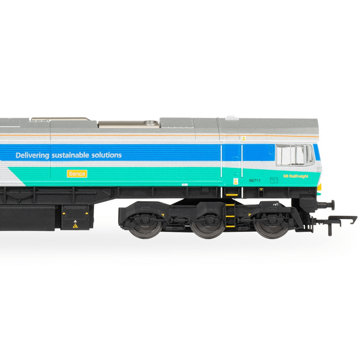 Hornby R30428 RailRoad Plus Class 66 Aggregates Industries 66711 'Sence' - OO Gauge - Phillips Hobbies