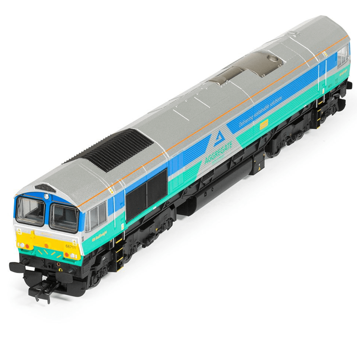 Hornby R30428 RailRoad Plus Class 66 Aggregates Industries 66711 'Sence' - OO Gauge - Phillips Hobbies