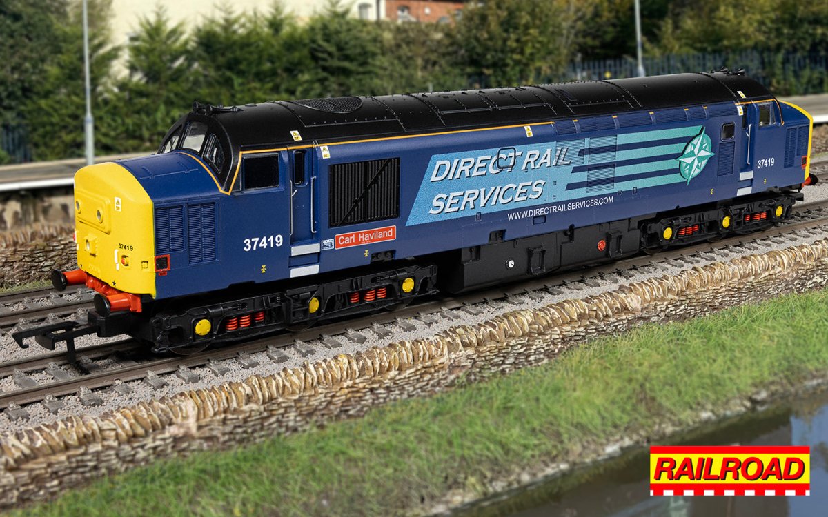 Hornby R30437 RailRoad DRS Class 37 - 'Carl Haviland' 37419 - OO Gauge - Phillips Hobbies