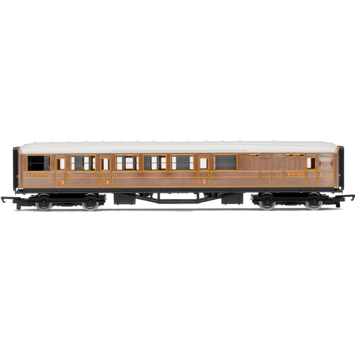 Hornby R4333 RailRoad LNER, Brake Composite Coach - OO Gauge - Phillips Hobbies