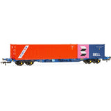 Hornby R60224 Touax, KFA Container Wagon with 2 Containers - OO Gauge - Phillips Hobbies