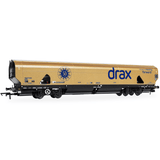 Hornby R60322 Drax Biomass Wagon Gold Livery (Drax 50th Anniversary) - OO Gauge LIMITED STOCK - Phillips Hobbies