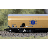 Hornby R60322 Drax Biomass Wagon Gold Livery (Drax 50th Anniversary) - OO Gauge LIMITED STOCK - Phillips Hobbies