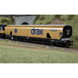 Hornby R60322 Drax Biomass Wagon Gold Livery (Drax 50th Anniversary) - OO Gauge LIMITED STOCK - Phillips Hobbies