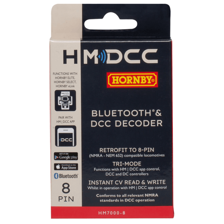 Hornby R7335 HM7000 - 8: Bluetooth® & DCC Decoder (8 Pin) - Phillips Hobbies