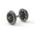 Hornby R8100 12.6mm Split Spoked Wheels - Phillips Hobbies