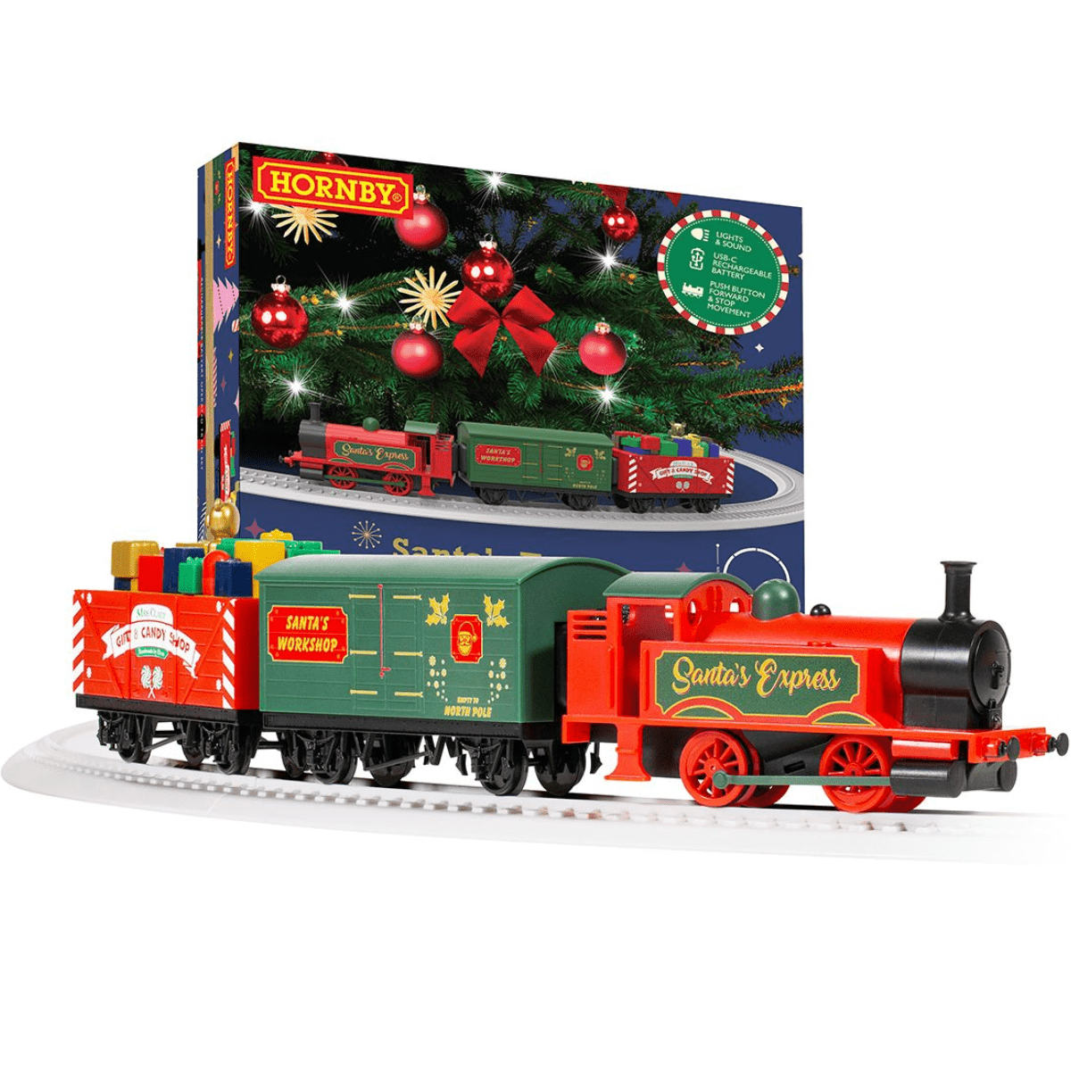 Hornby R9363M Santa’s Express Train Set - Rechargeable Battery - Phillips Hobbies