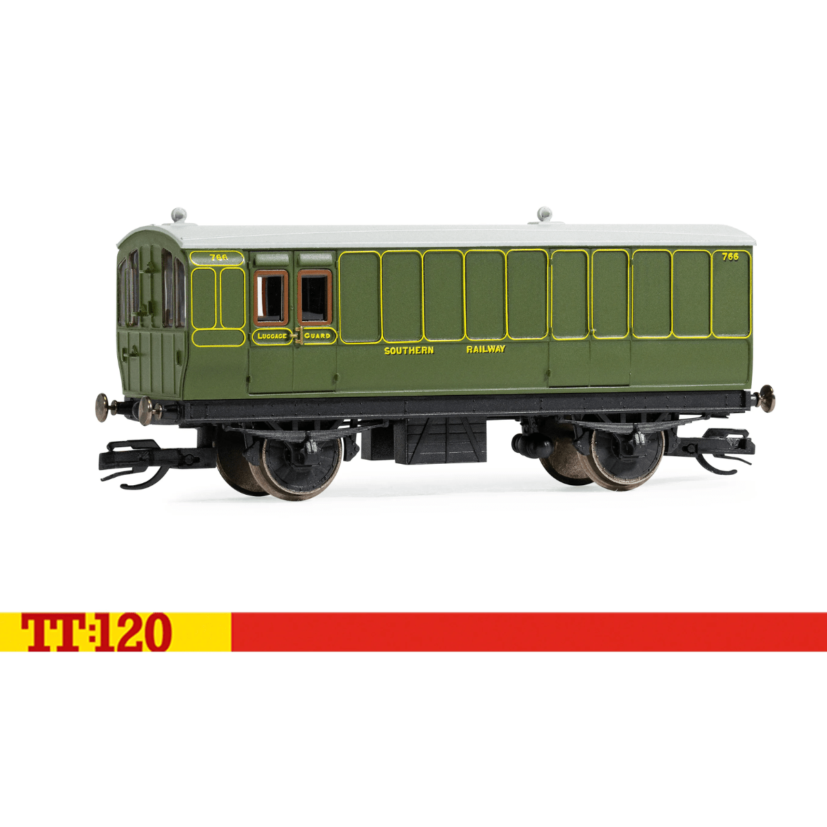 Hornby TT4054 SR 4 Wheel '766' Passenger Brake Coach - TT:120 Gauge - Phillips Hobbies