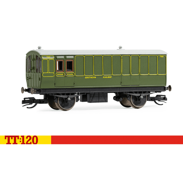 Hornby TT4054 SR 4 Wheel '766' Passenger Brake Coach - TT:120 Gauge - Phillips Hobbies