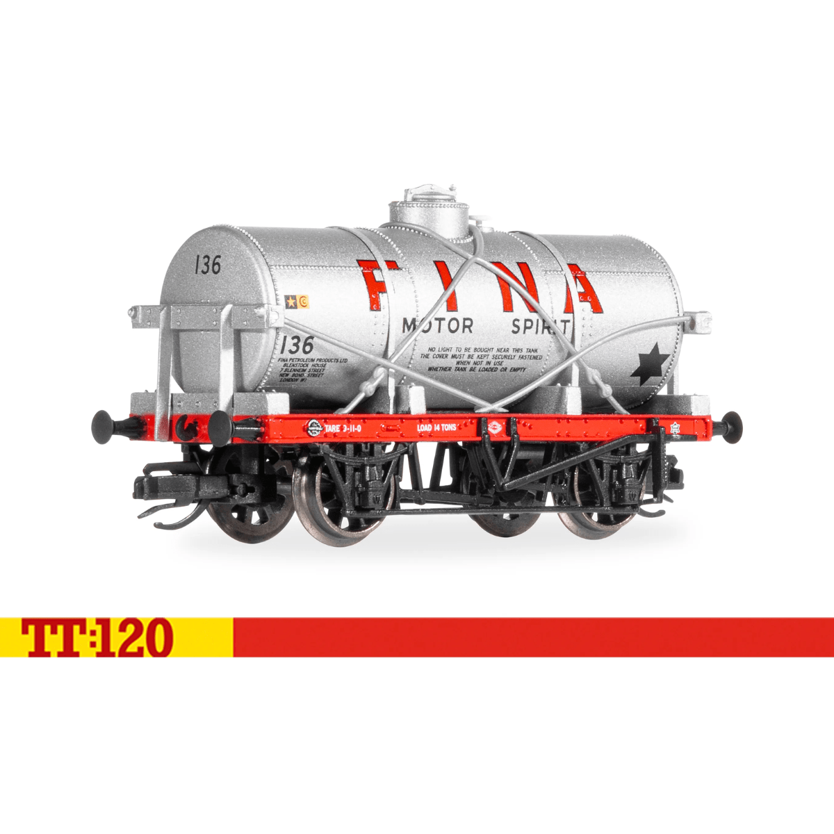 Hornby TT6047 Fina '136' 12T Tank Wagon - TT:120 Gauge - Phillips Hobbies