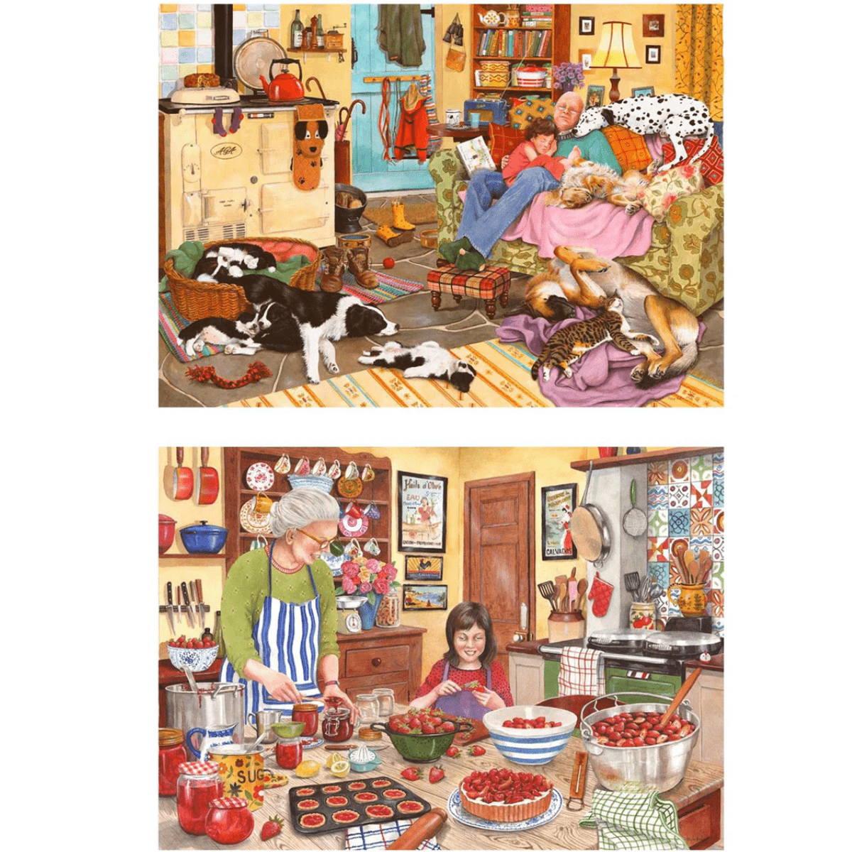 House of Puzzles Heart Of The Home - 2 x BIG 500 Piece - Phillips Hobbies