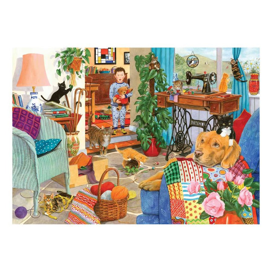 House of Puzzles Kitten Chaos - 1000 Piece Puzzle - Phillips Hobbies