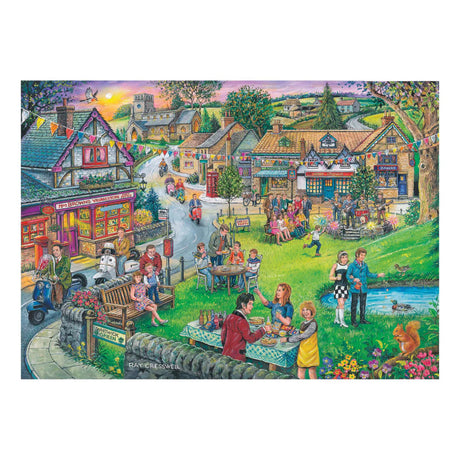 House of Puzzles Sixties Green BIG 250 Piece Jigsaw Puzzle - Phillips Hobbies