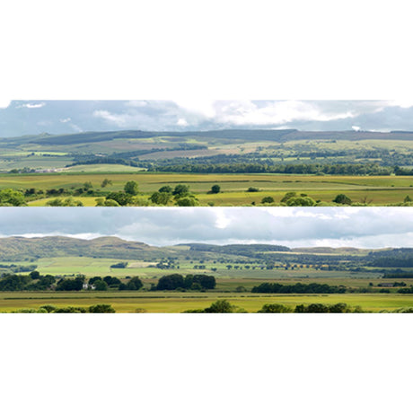ID Backscenes P208B Premium 9" Hills and Dales Backscene (OO Gauge)