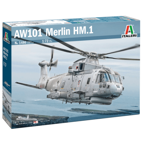 Italeri AW - 101 Merlin HM.1 Plastic Model Kit - 1:72 Scale - Phillips Hobbies