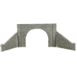 Javis JDTPOOS Double Track Tunnel Portal with Side Walls Stone - OO Gauge - Phillips Hobbies