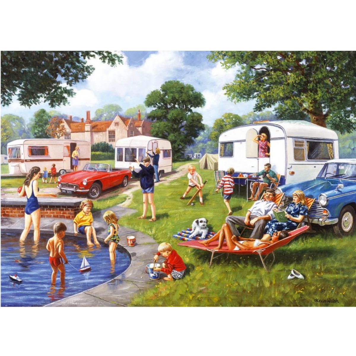 Kevin Walsh Nostalgia Caravan Holiday Jigsaw Puzzle (1000 Pieces)