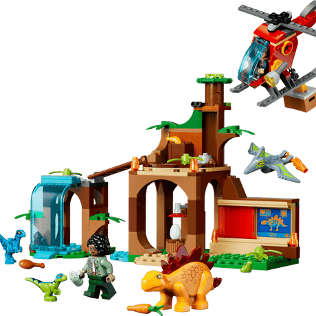 LEGO® 77981 Velociraptor, Stegosaurus & Pteranodon Rescue - Phillips Hobbies