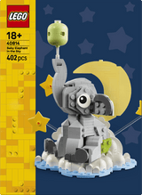 LEGO® Baby Elephant in the Sky Display Gift for New Parents 40814 - Phillips Hobbies