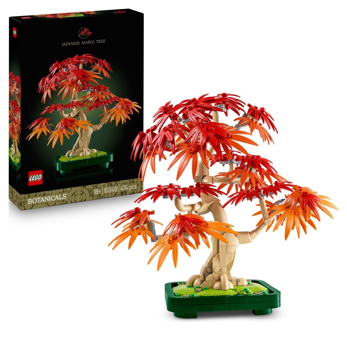 LEGO Botanicals Japanese Red Maple Bonsai Tree DIY Set 10348 - Phillips Hobbies