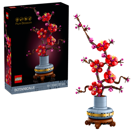 LEGO® Botanicals Plum Blossom Flower Decor Display Set 10369 - Phillips Hobbies