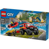 LEGO® City 4x4 Fire Engine with Rescue Boat Toy 60412 - Phillips Hobbies
