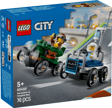 LEGO City Airplane vs. Hospital Bed Race Car Pack 60459 - Phillips Hobbies