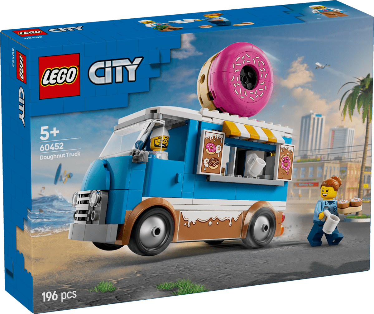 LEGO® City Doughnut Truck Playset Vendor Vehicle Toy for Kids Aged 5 and over 60452 - Phillips Hobbies