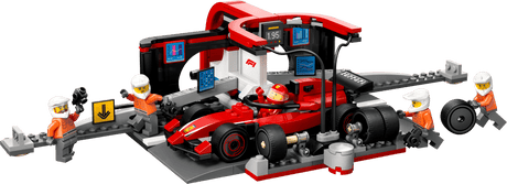 LEGO City F1 Pit Stop & Pit Crew with Ferrari Car Toy 60443 - Phillips Hobbies