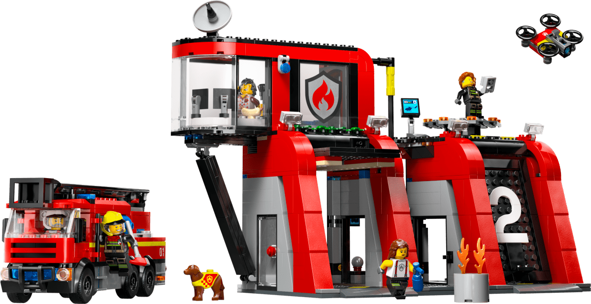 LEGO City Fire Station with Fire Truck 60414 - Phillips Hobbies