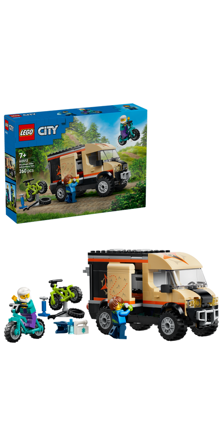 LEGO City Mountain Bike Adventure Van Building Toy 60512 - Phillips Hobbies