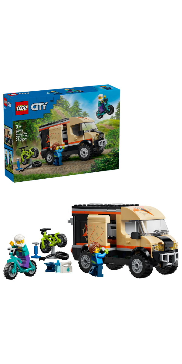 LEGO City Mountain Bike Adventure Van Building Toy 60512 - Phillips Hobbies