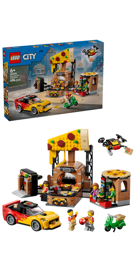 LEGO City Pizza Delivery Experience with Vehicles Set 60496 - Phillips Hobbies