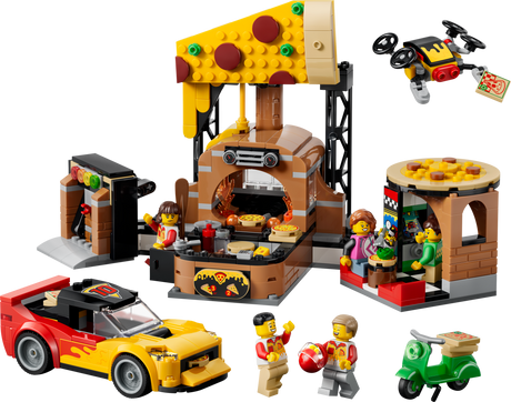 LEGO City Pizza Delivery Experience with Vehicles Set 60496 - Phillips Hobbies