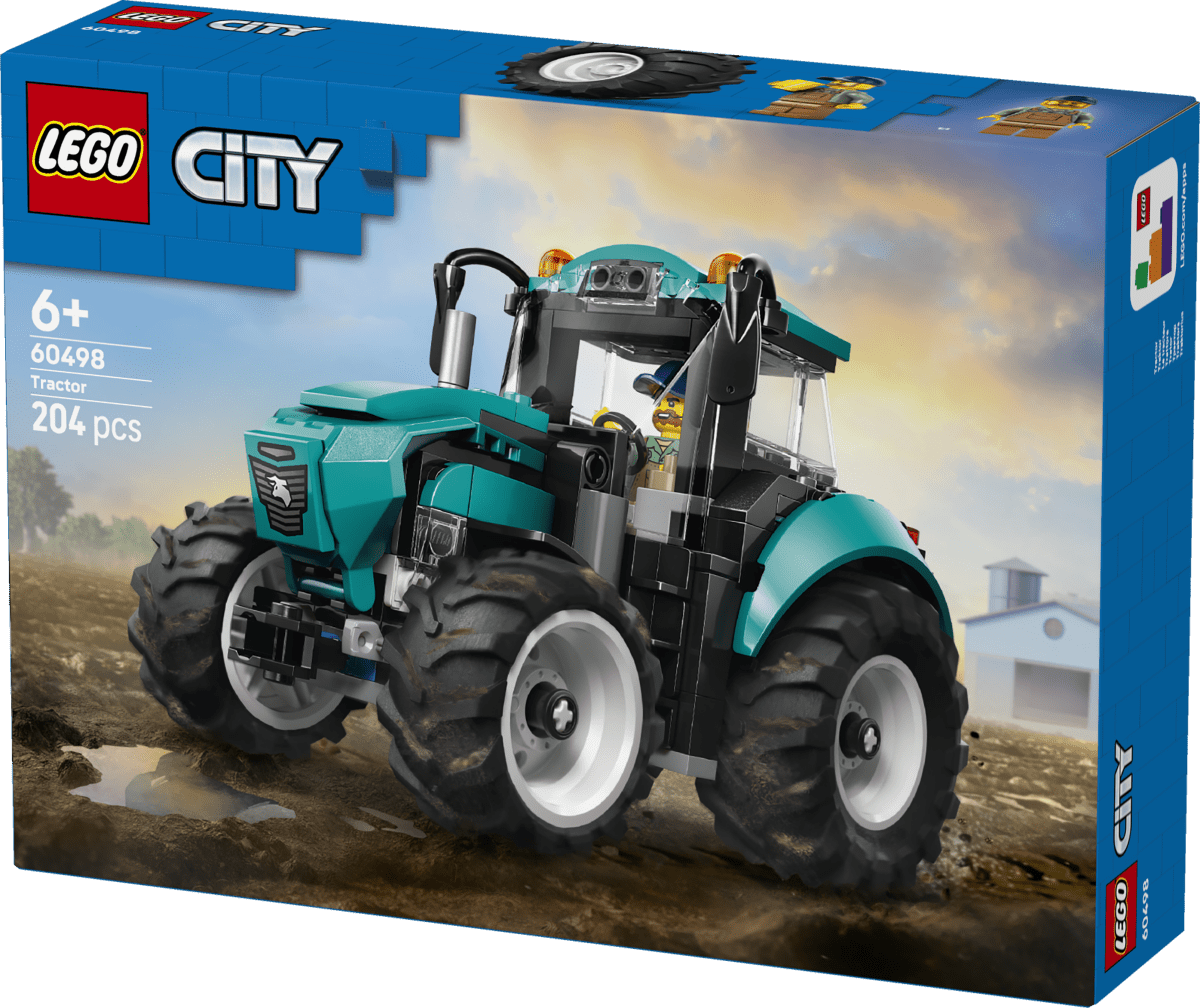 LEGO® City Tractor Farm Toy Building Set and Minifigure 60498 - Phillips Hobbies