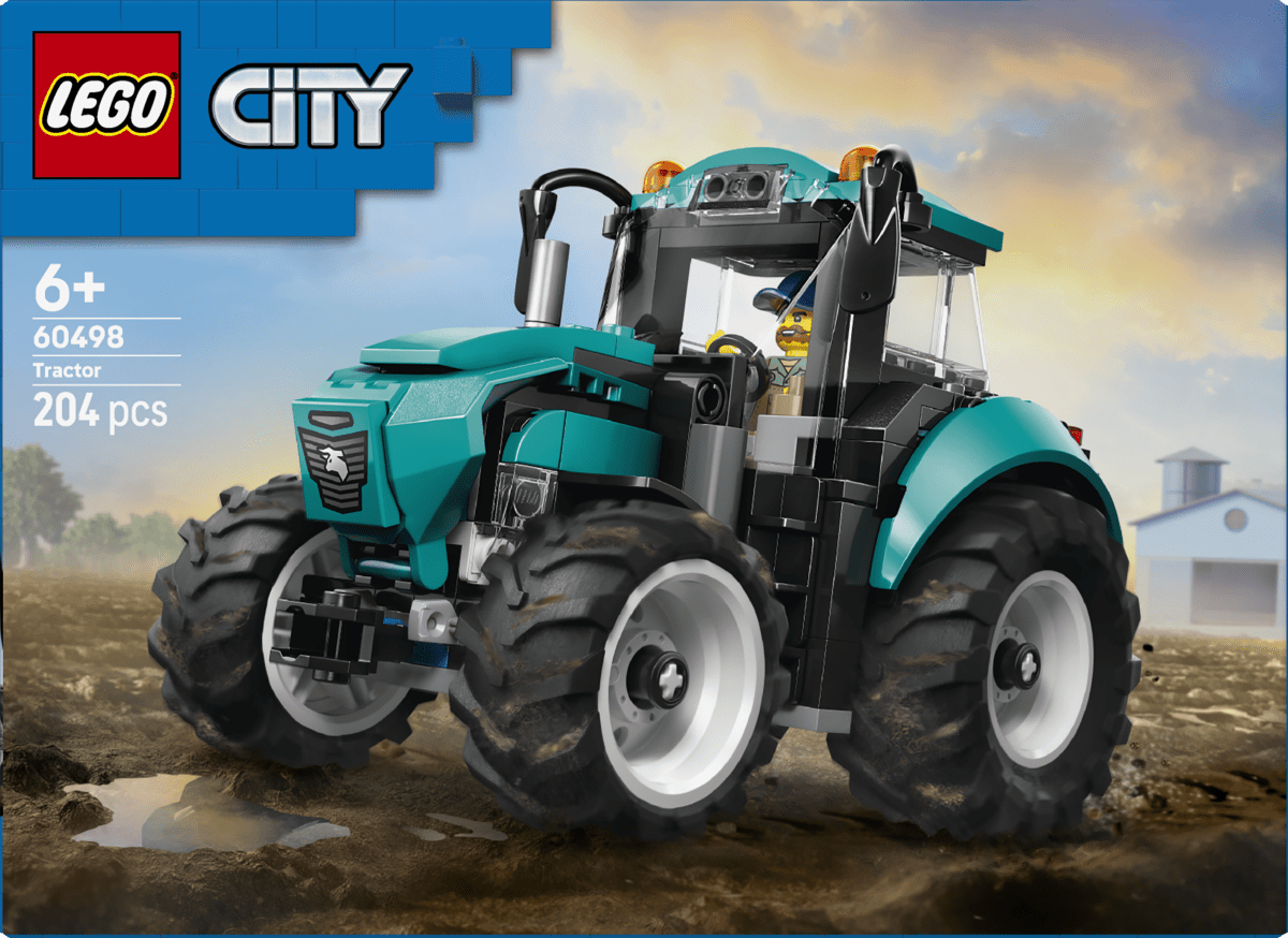 LEGO® City Tractor Farm Toy Building Set and Minifigure 60498 - Phillips Hobbies