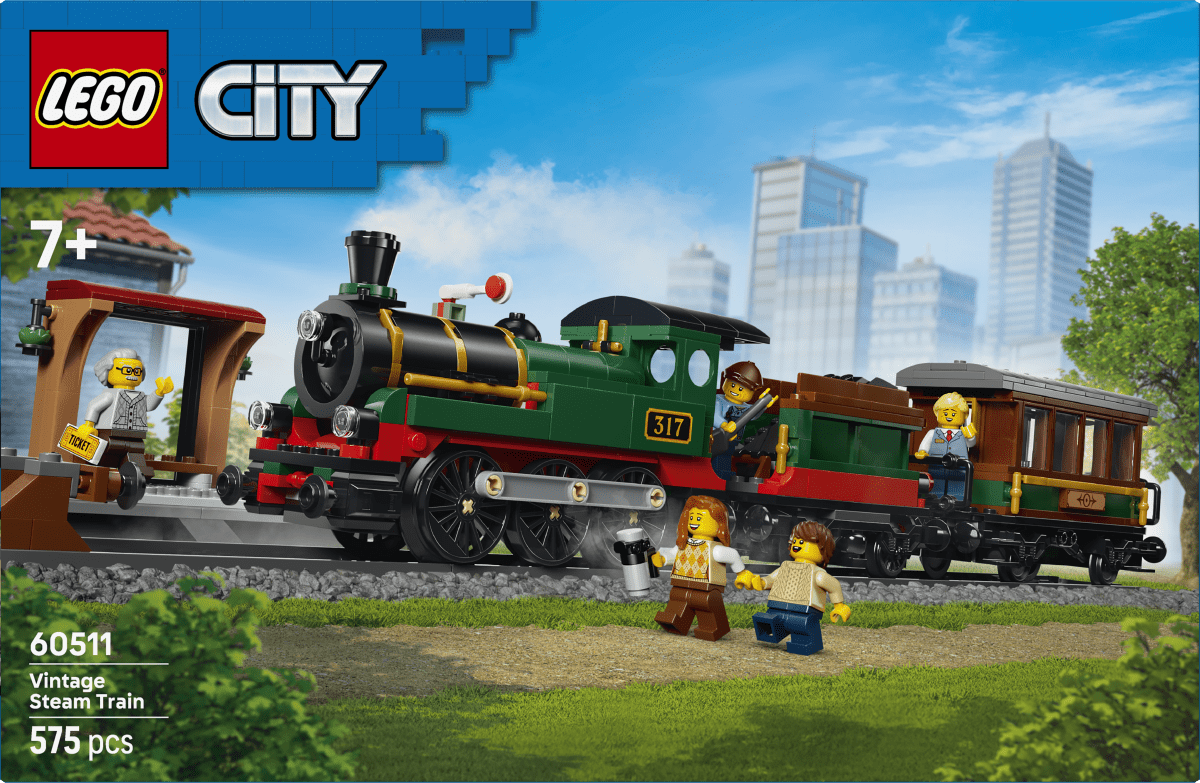 LEGO® City Vintage Steam Train - Toy Building Set 60511 - Phillips Hobbies