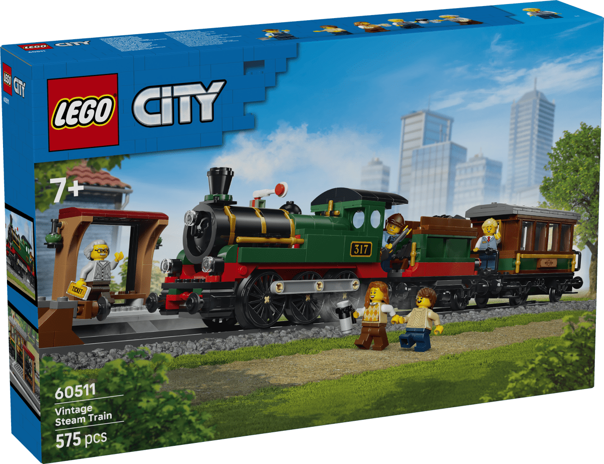 LEGO® City Vintage Steam Train - Toy Building Set 60511 - Phillips Hobbies