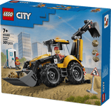 LEGO® City Yellow Backhoe Loader - Construction Toy 60480 - Phillips Hobbies